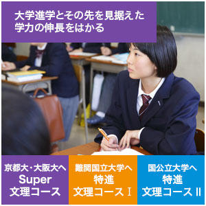 文理コース 大学進学とその先を見据えた学力の伸長をはかる